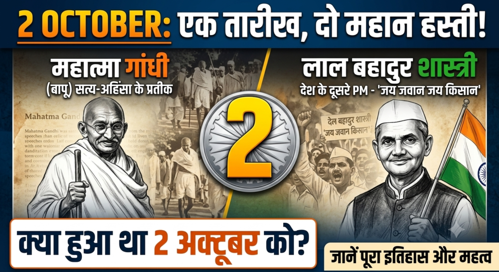 2 October Ko Kya hai? Gandhi Jayanti Aur Shastri Jayanti